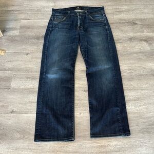 7 FOR ALL MANKIND AUSTYN Mens Sz 30x28 Dark Denim Luxe Performance Jeans…